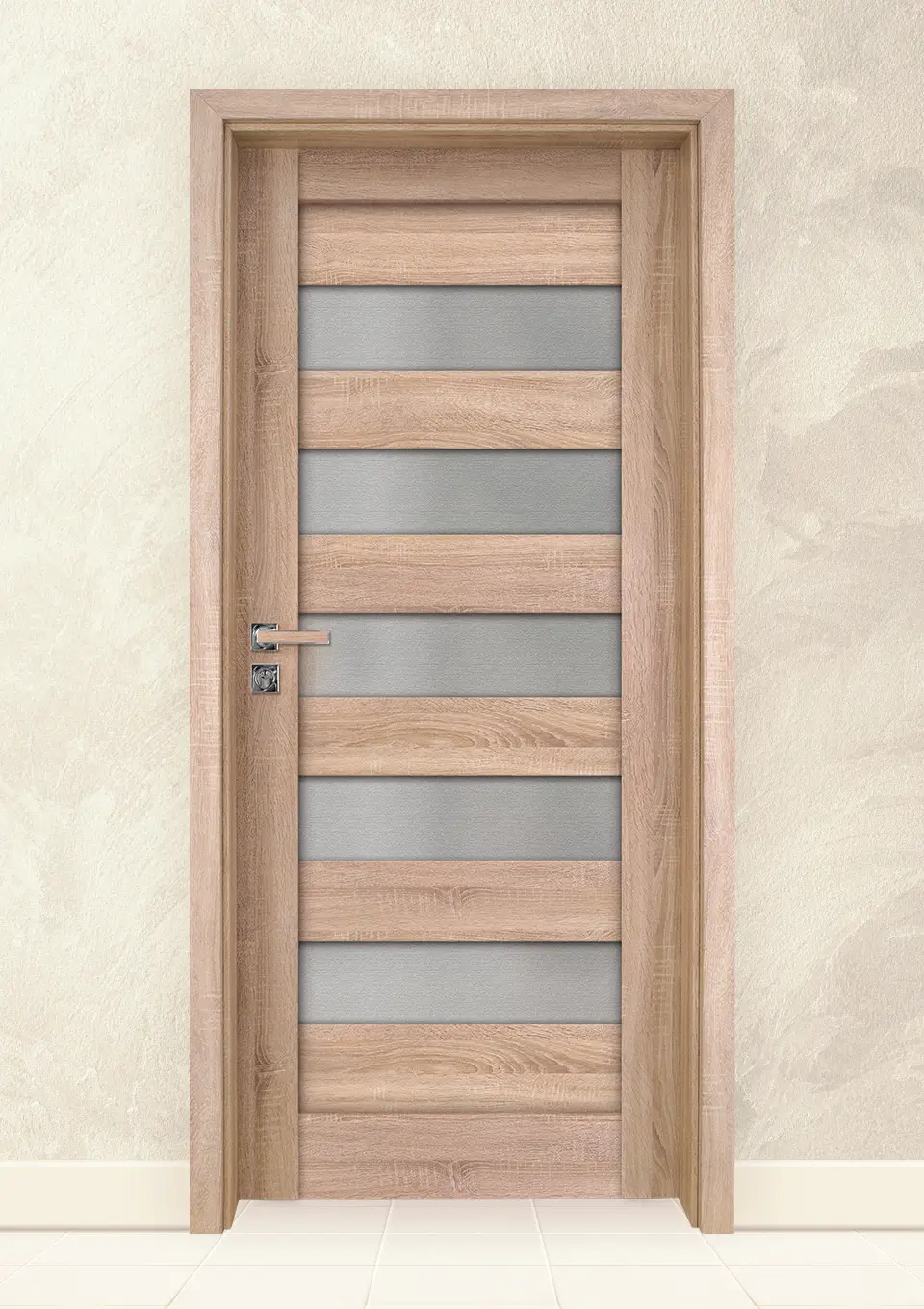 Интериорна врата Gradde Aaven Glass Дъб Вераде